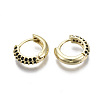 Brass Micro Pave Cubic Zirconia Huggie Hoop Earrings EJEW-R144-004A-NF-3