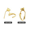 Brass Clip-on Earring Converters Findings KK-Q115-G-NF-3