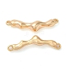 Brass Connector Charms KK-C028-01G-1