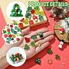 30Pcs Christmas Theme Transparent Glass Beads GLAA-YW0003-85-3