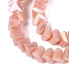 Electroplate Opaque Glass Beads Strands EGLA-Q139-01A-C04-3