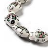 Handmade Printed Porcelain Beads PORC-F005-03A-6