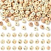 310Pcs 27 Styles Printed Natural Wood Beads WOOD-YW0001-84-1