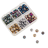 210Pcs 6 Colors PVD Vacuum Plating Non-magnetic Synthetic Hematite Beads G-CJ0001-45-4