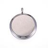 316 Surgical Stainless Steel Diffuser Locket Pendants STAS-H390-14P-3