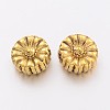 Tibetan Style Alloy Flower Beads TIBEP-GC190-AG-NR-2