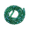 Electroplate Glass Beads Strands X-EGLA-A044-T4mm-L18-3