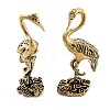 Brass Crane Figurines Statues for Home Desktop Feng Shui Ornament DJEW-Z008-03AB-1