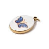 Printed 304 Stainless Steel Pendants SA-CBACFAA-02G-3
