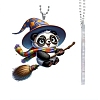 Acrylic Panda Witch Hanging Ornaments PW-WG4A8FA-01-1