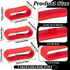 18Pcs 18 Styles Silicone Replacement Watch Band Strap Loops FIND-DR0001-82-2