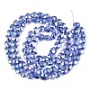 Electroplate Glass Beads Strands EGLA-S176-08B-2