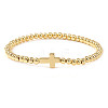 Brass & 304 Stainless Steel Beads Stretch Bracelets Set LS-EI7625-3-1