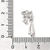 Rack Plating Brass Micro Pave  Cubic Zirconia Pendants KK-M014-13P-3