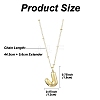 1Pc Initial Letter Brass Pendant Necklaces NJEW-YW0001-24J-2