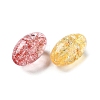 Transparent Crackle Glass Beads GLAA-B015-14-2