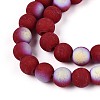 Frosted Opaque Glass Beads Strands LS-GLAA-T032-P8mm-MBB23-3