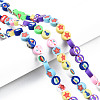 Handmade Polymer Clay Beads Strands CLAY-T020-04-5