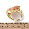 Natural Quartz Cuff Rings RJEW-M076-06G-01-3