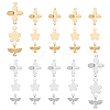 SUNNYCLUE 40Pcs 4 Colors Brass Charms and 20Pcs 2 Colors Brass Links Connectors KK-SC0002-49-1