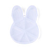 Easter Rabbit 9 Grids Plastic Bead Storage Containers with Hinged Lid CON-T001-07-2