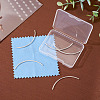 5Pcs 925 Sterling Silver Curved Tube Beads STER-TA0001-52-5