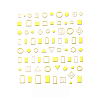 3D Gold Stamping Nail Decals Stickers MRMJ-R090-56-DP3196-1