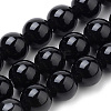 Natural Black Onyx Beads Strands G-S259-19-8mm-1