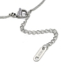 304 Stainless Steel Snake Chain Necklaces NJEW-D080-08P-3