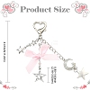 Alloy Rhinestone & Glass & CCB Plastic & Polyester Pendant Decorations HJEW-YW00504-2