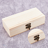 Rectangle Unfinished Wood Craft Storage Boxes CON-WH0095-57-5