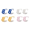 Hypoallergenic Bioceramics Zirconia Ceramic Stud Earrings EJEW-C065-03I-2