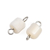 Natural Shell Square Connector Charms X1-STAS-D378-23P-2