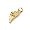 Brass Micro Pave Cubic Zirconia Pendants KK-Z135-07G-2