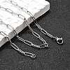 Non-Tarnish 304 Stainless Steel Paperclip Chains NJEW-G340-09P-1