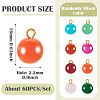 Glass Round Pendants PALLOY-TADJ00001-04-3