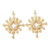 Brass Micro Pave Clear Cubic Zirconia Pendants CU-CBA2907-04A-G-1