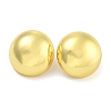 Rack Plating Half Round Brass Stud Earrings for Women EJEW-G410-56G-2