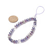 Rondelle Glass & Polymer Clay Rhinestone Beads Phone Hand Strap Chains HJEW-JM00877-05-2