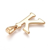 304 Stainless Steel Pendants STAS-F106-95G-K-01-2