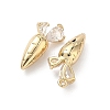 Brass Micro Pave Cubic Zirconia Pendants KK-L260-14G-2