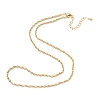 Brass Rope Chain Necklaces NJEW-K123-12G-2