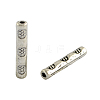 Tibetan Style Alloy Tube Beads TIBEB-1438-AS-LF-1