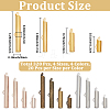 320Pcs 16 Styles Iron Slide On End Clasp Tubes IFIN-CN0001-08-2