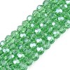 Electroplate Transparent Glass Beads Strands EGLA-A035-T3mm-A21-1