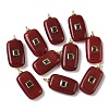 Dyed Natural White Jade Pendants G-H328-03G-B08-1