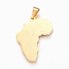 304 Stainless Steel Pendants X-STAS-F168-43G-2