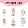 120Pcs 6 Styles Wooden Buttons BUTT-TA0001-33-4