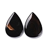 Natural Black Agate Pendants G-M379-02-2