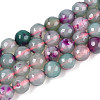 Natural Agate(Dyed & Heated) Beads Strands G-T139-8mm-88C-4